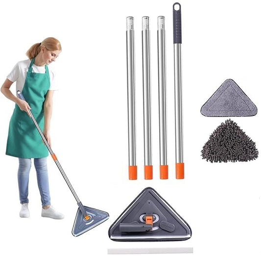 ممسحة التنظيف الشاملة للجدران والسقف والنوافذ – 3 في 1