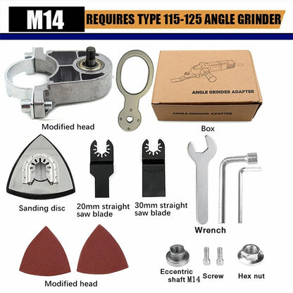 L'Adaptateur Multiple (14 pieces) 100 / 115-125 mm